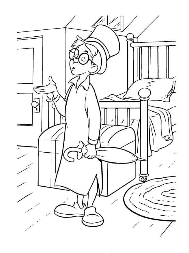 John Darling di Peter Pan da colorare