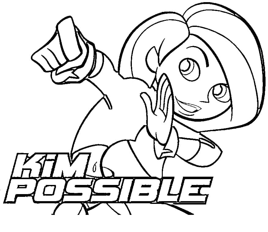 Kim Possible Punch da colorare