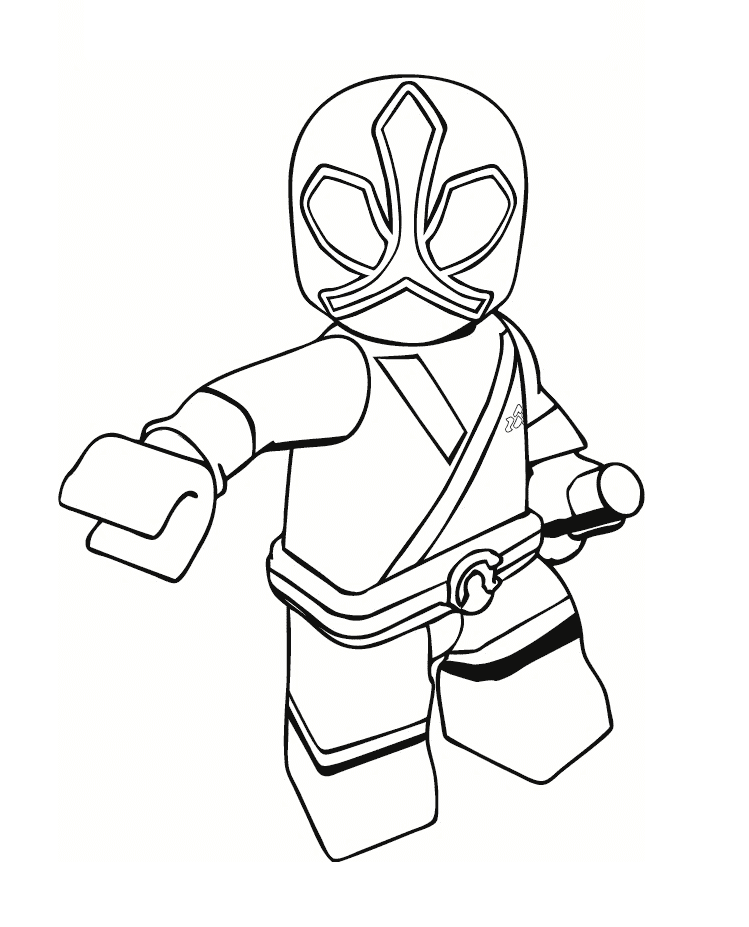 LEGO Power Rangers da colorare