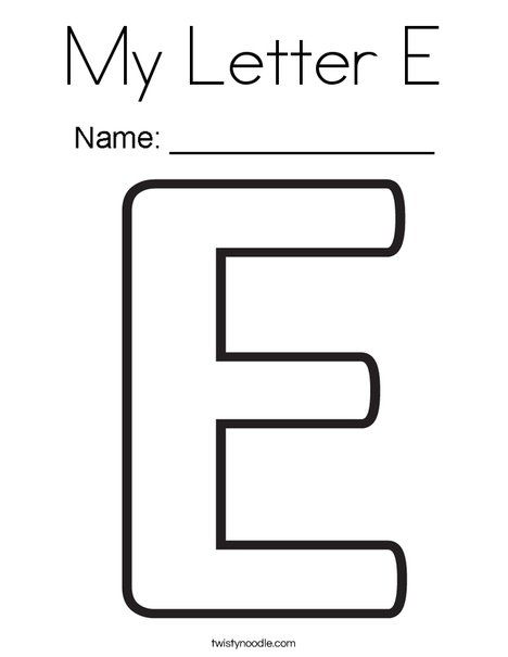 Lettera E free 