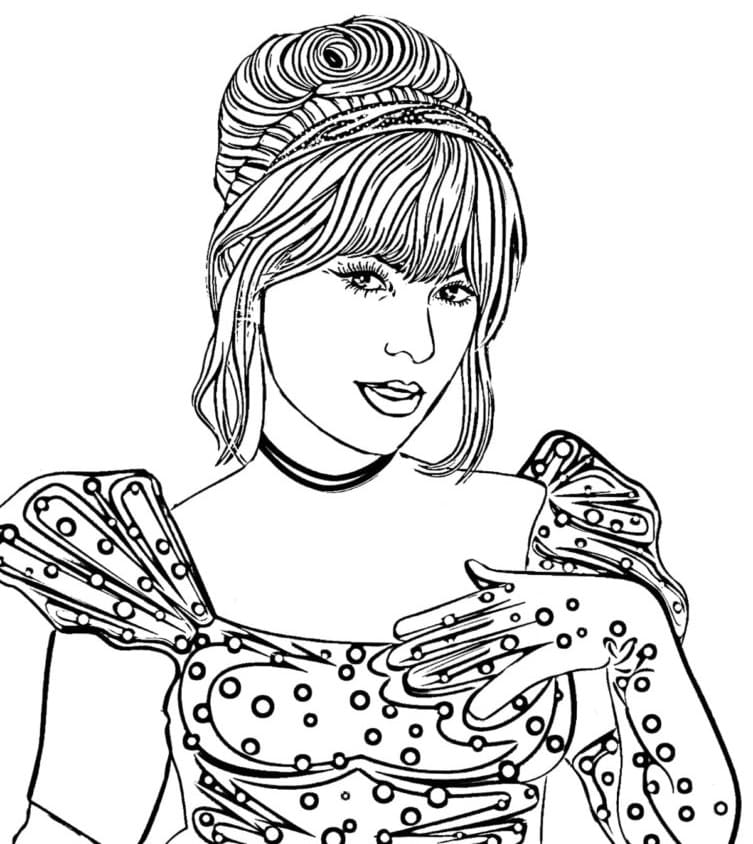 Libera Taylor Swift da colorare