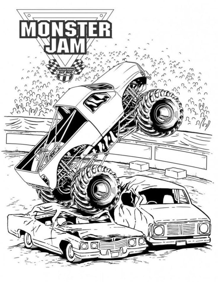 Libro da colorare Monster Jam da colorare