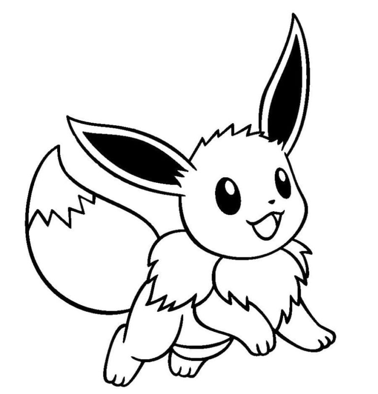 Libro da colorare Pokemon Eevee 