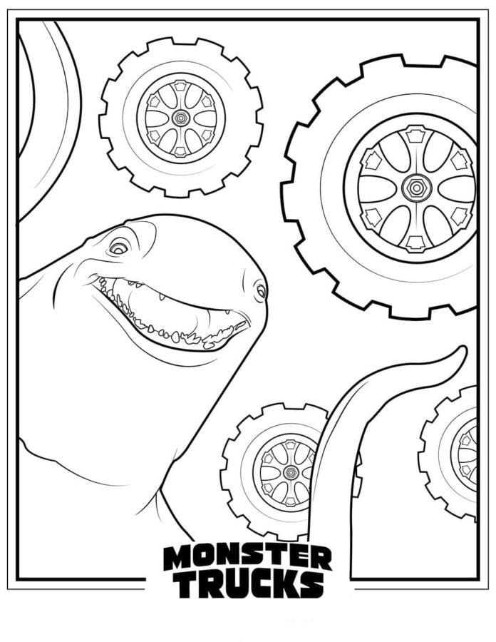 Libro da colorare di monster truck da colorare