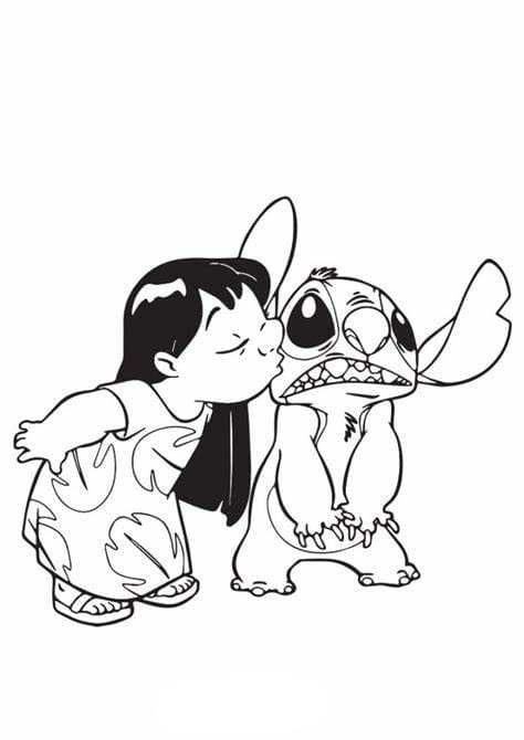 Lilo e Stitch Contorno 