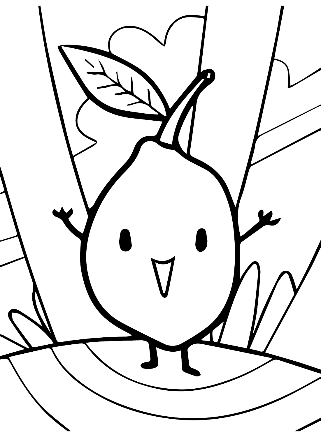 Limoni Kawaii da colorare