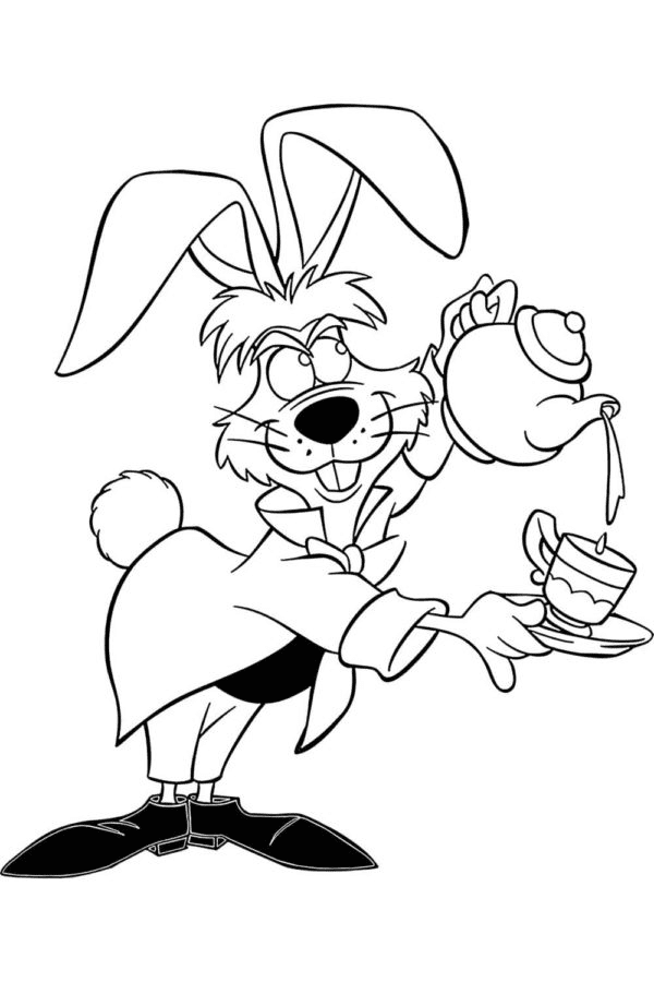 March Hare da colorare