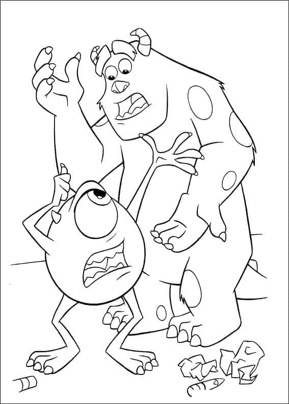 Mike Wazowski e James Sullivan 