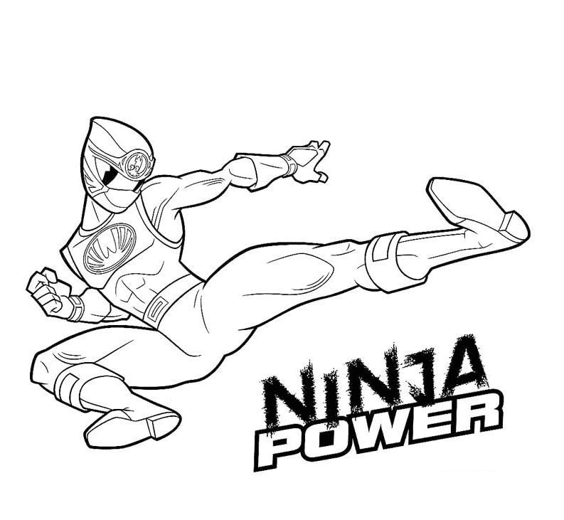 Ninja Power da colorare