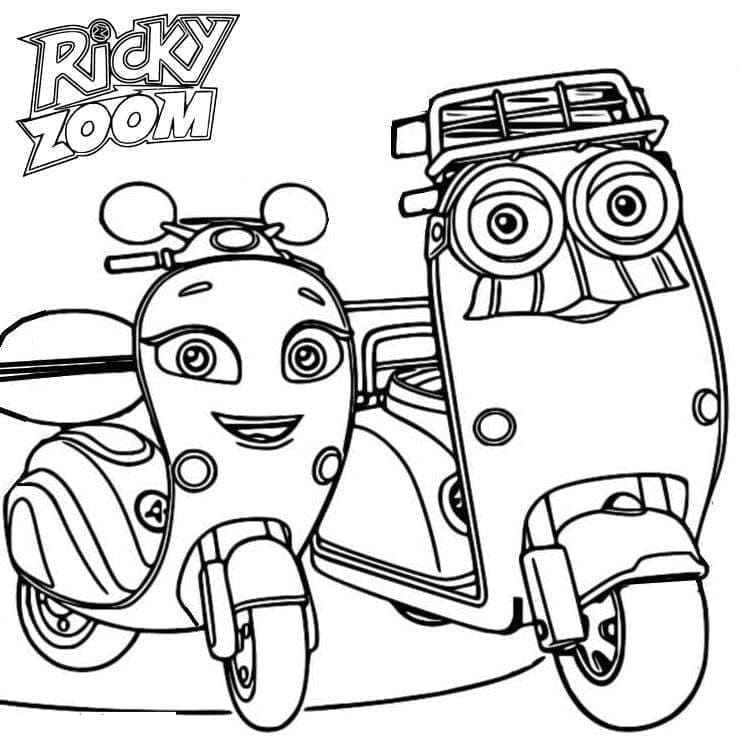 Personaggi Ricky Zoom da colorare