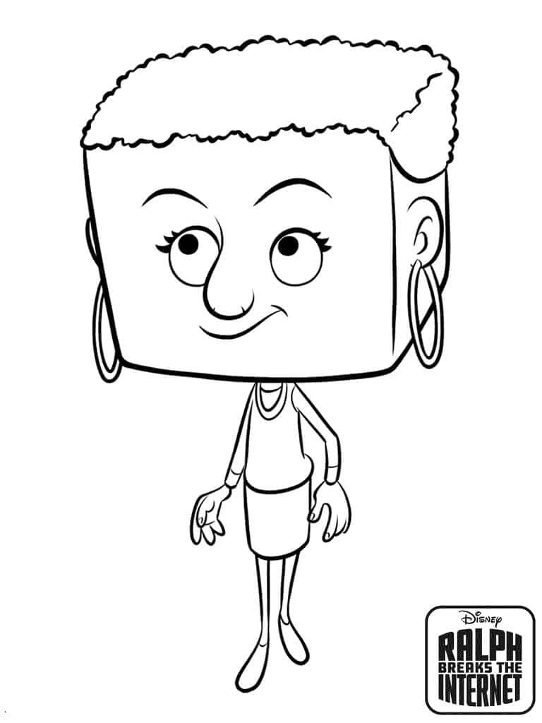 Personaggio dei cartoni animati Ralph da colorare