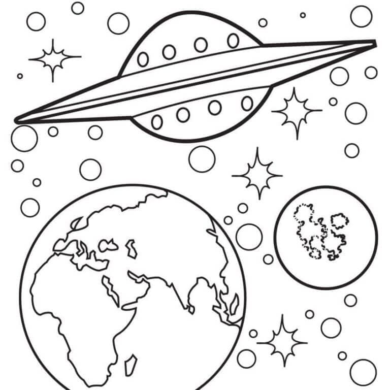 Pianeti e asteroidi da colorare