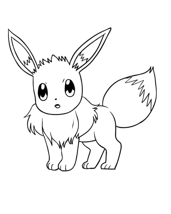 Piccolo Pokemon Eevee da colorare