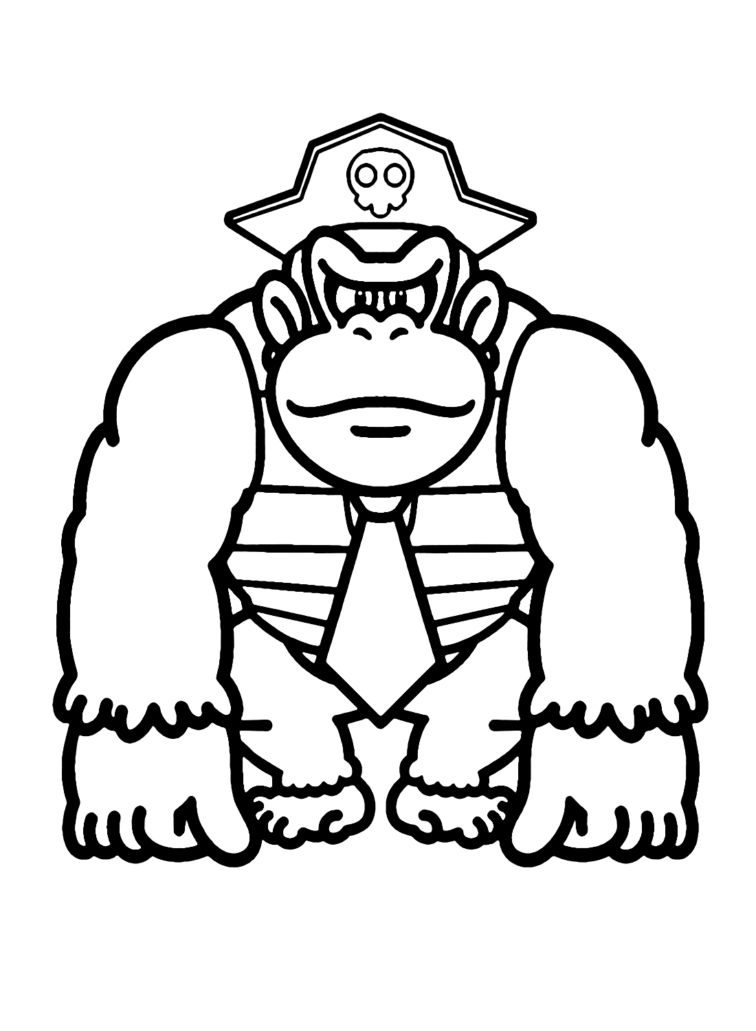 Pirata di Donkey Kong da colorare