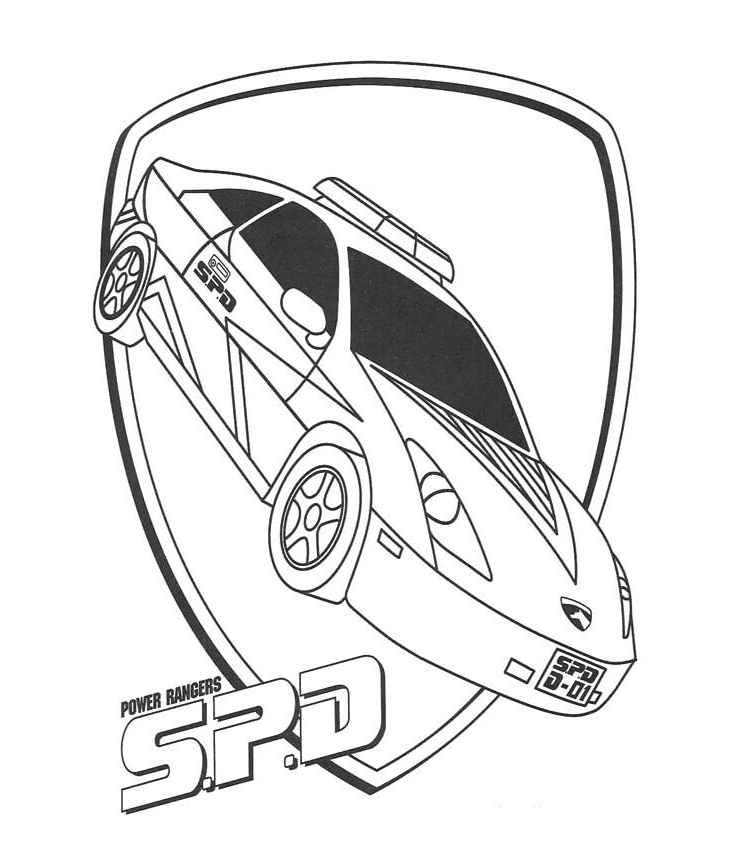 Power Ranger Spd da colorare