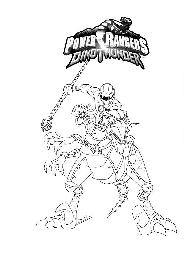 Power Rangers Dino Thunder da colorare