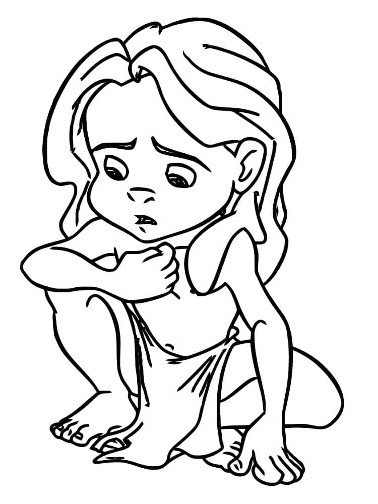 Ragazzo Tarzan da colorare