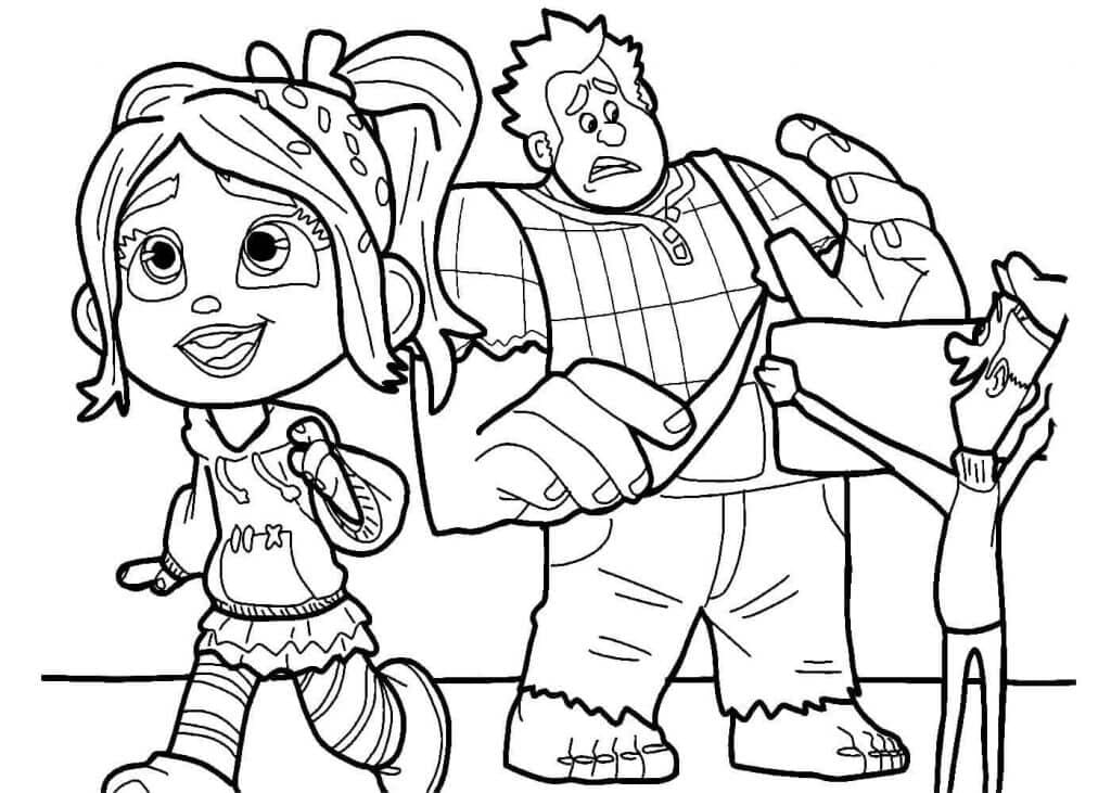 Ralph, Vanellope da colorare