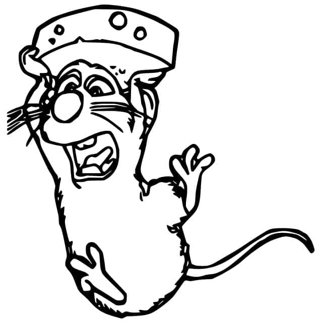 Ratatouille divertente Remy da colorare