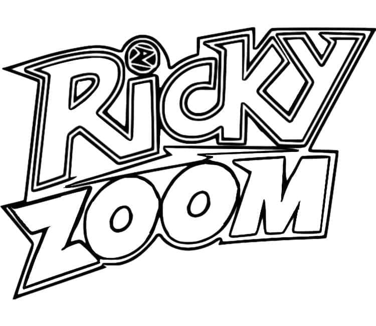Ricky Zoom Logo da colorare