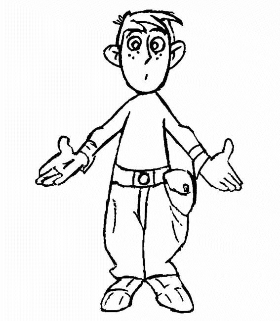 Ron Kim Possible da colorare