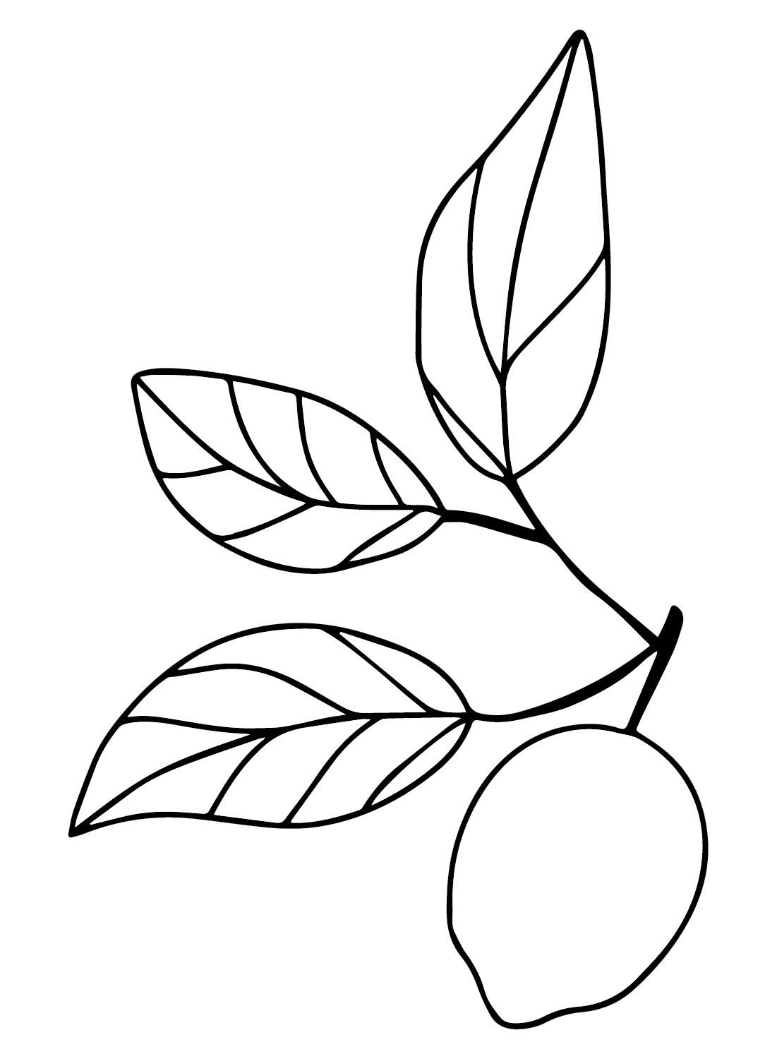 Senza limone da colorare