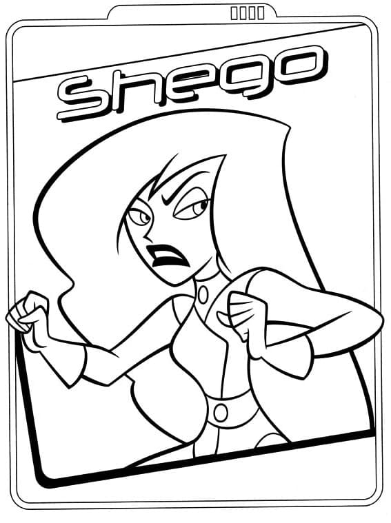 Shego Kim Possible da colorare