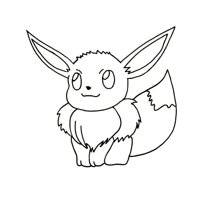 Simpatico Pokémon Eevee. 