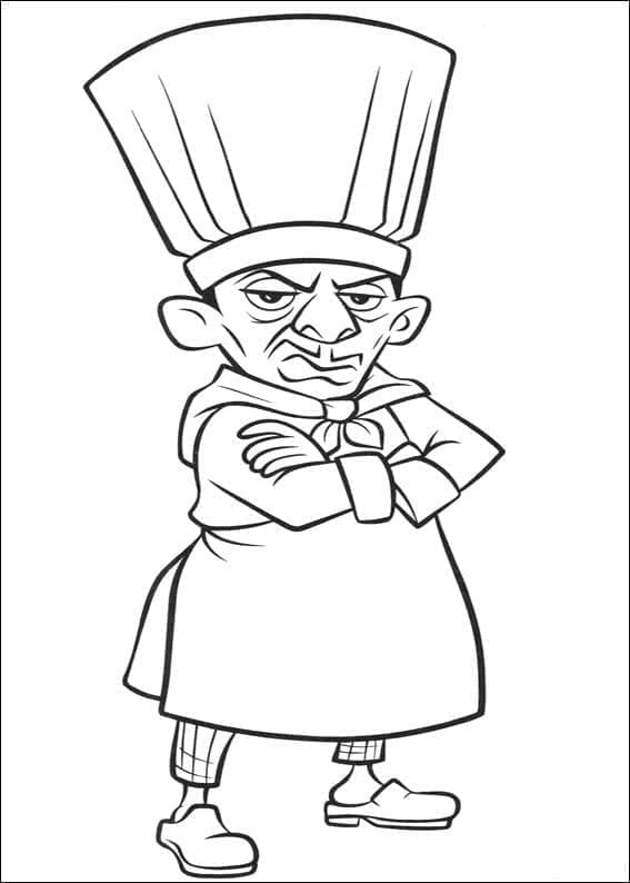 Skinner di Ratatouille da colorare