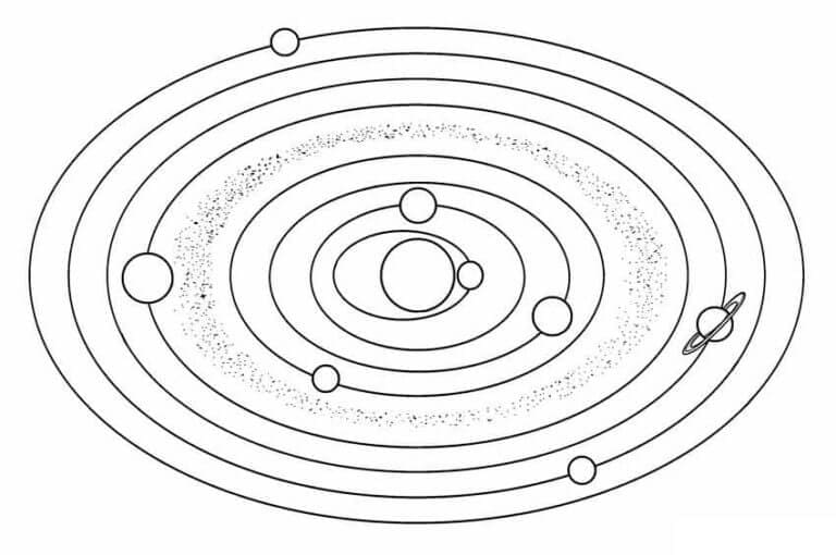 Spazio interplanetario da colorare