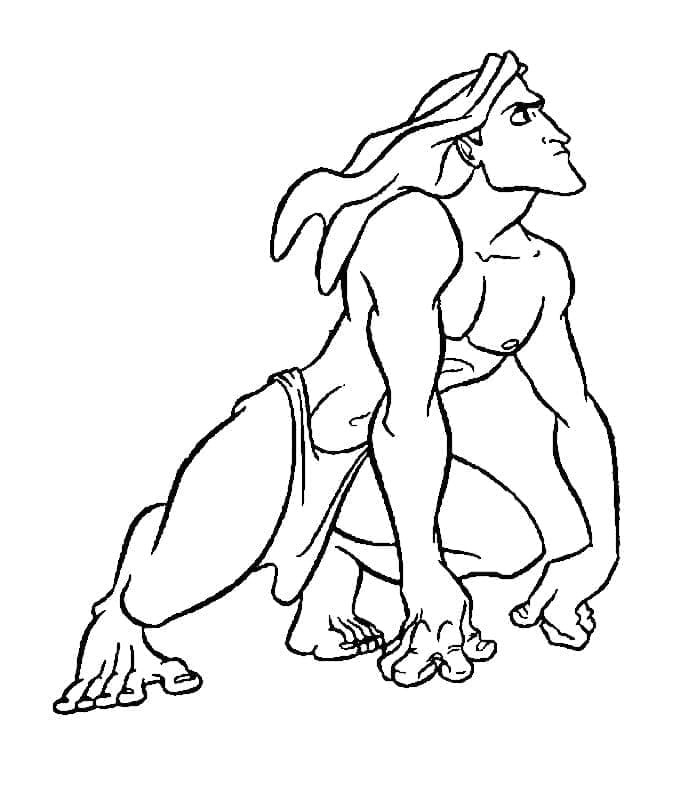 Tarzan il figo da colorare