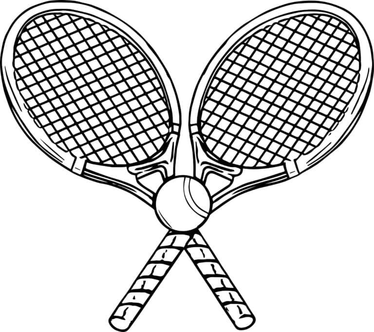 Tennis gratuito da colorare