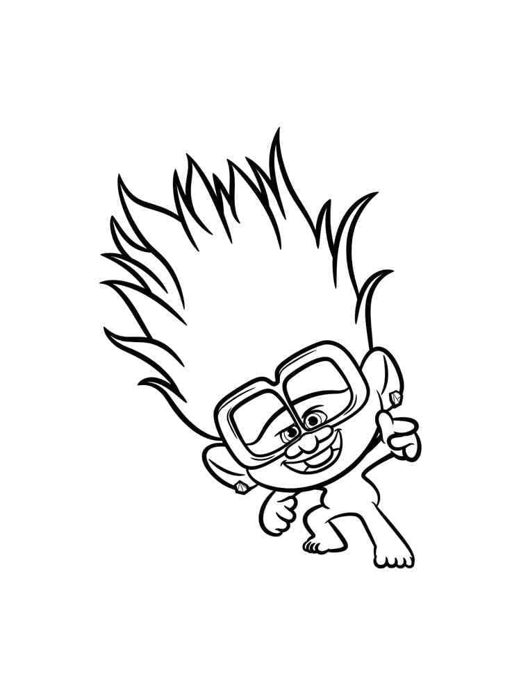 Tiny Diamond da Trolls da colorare