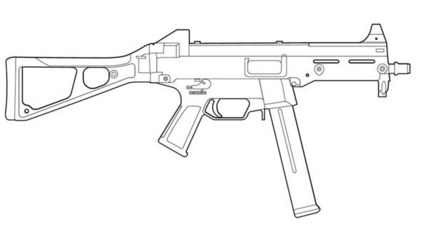 UMP-45 automatico da colorare