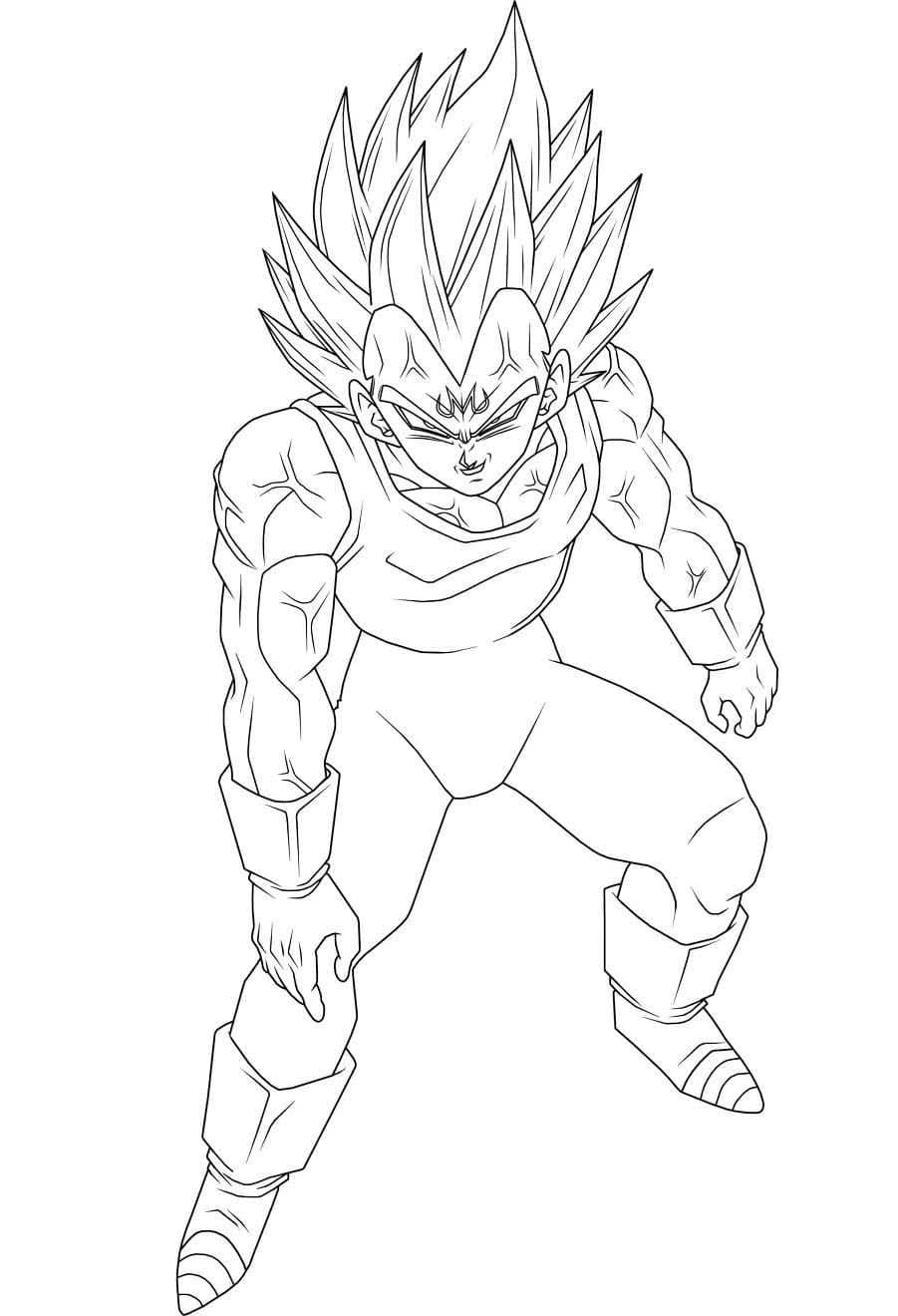 Vegeta da colorare