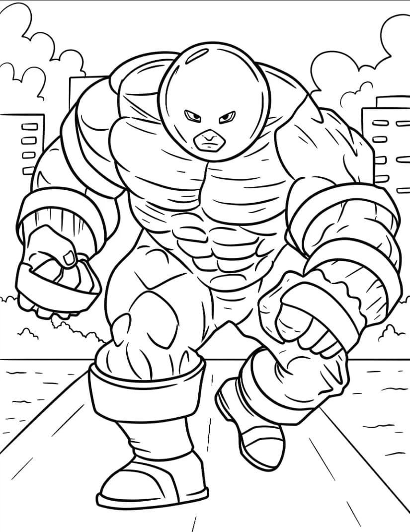 X-Men Juggernaut in modalità combattimento da colorare