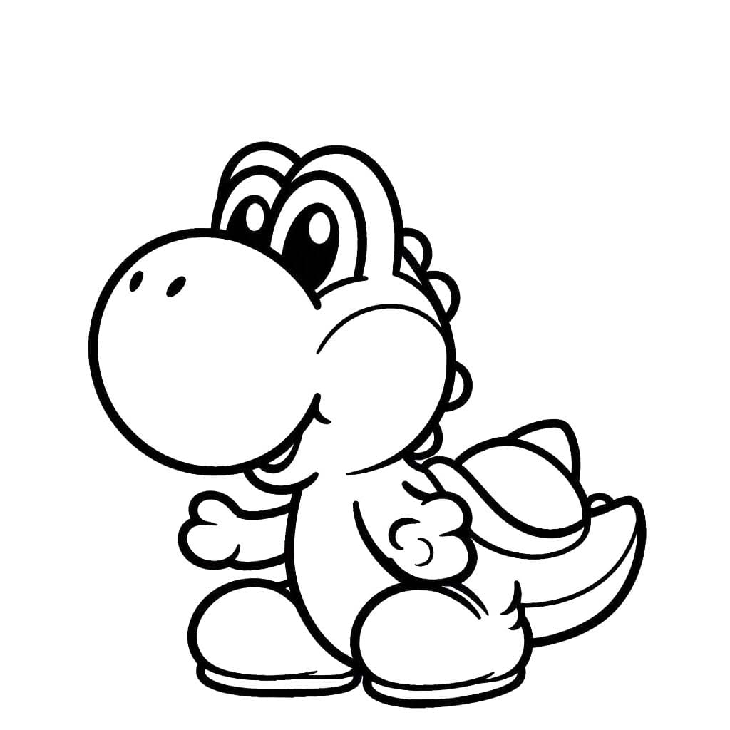 Yoshi da stampare da colorare