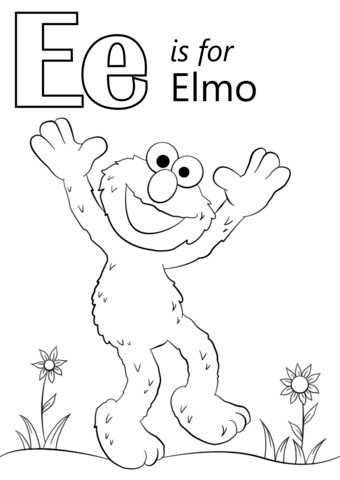 lettera e come elmo da colorare