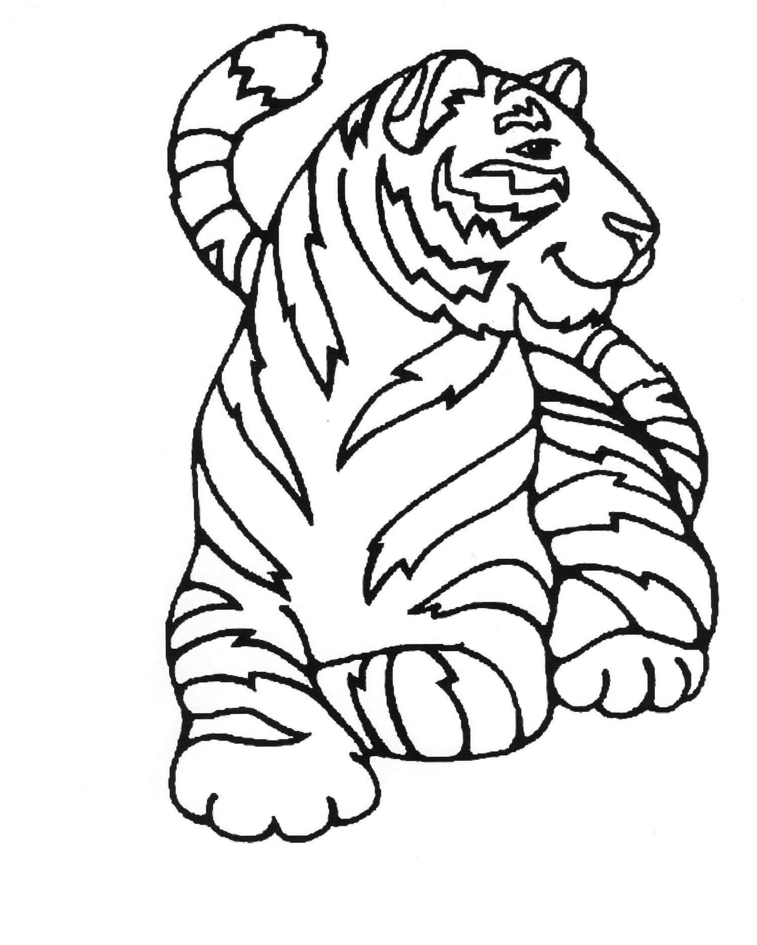 Desenhos de Desenho de Tigre para colorir