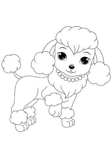 Filhote De Cachorro Pug Fofo para colorir