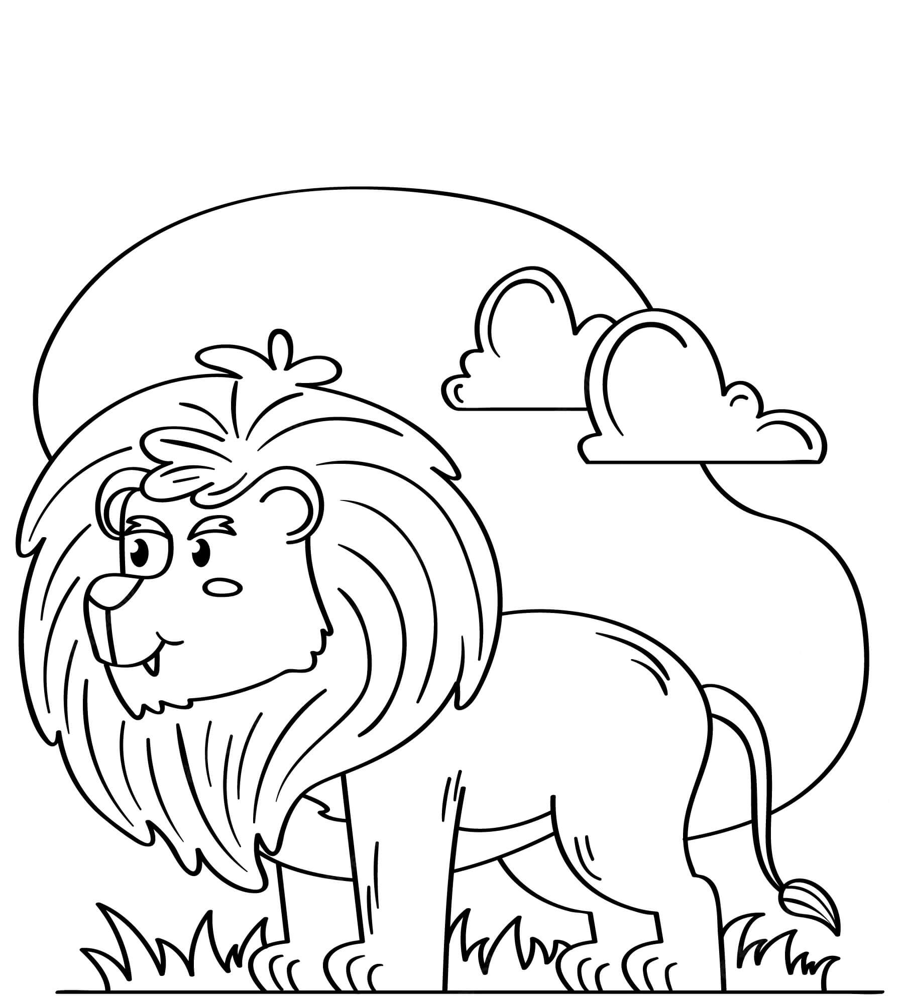 Desenhos de Incrível Leão para colorir