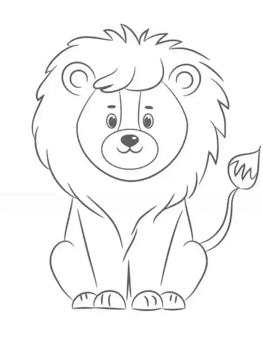 Desenhos de Leão para Colorir