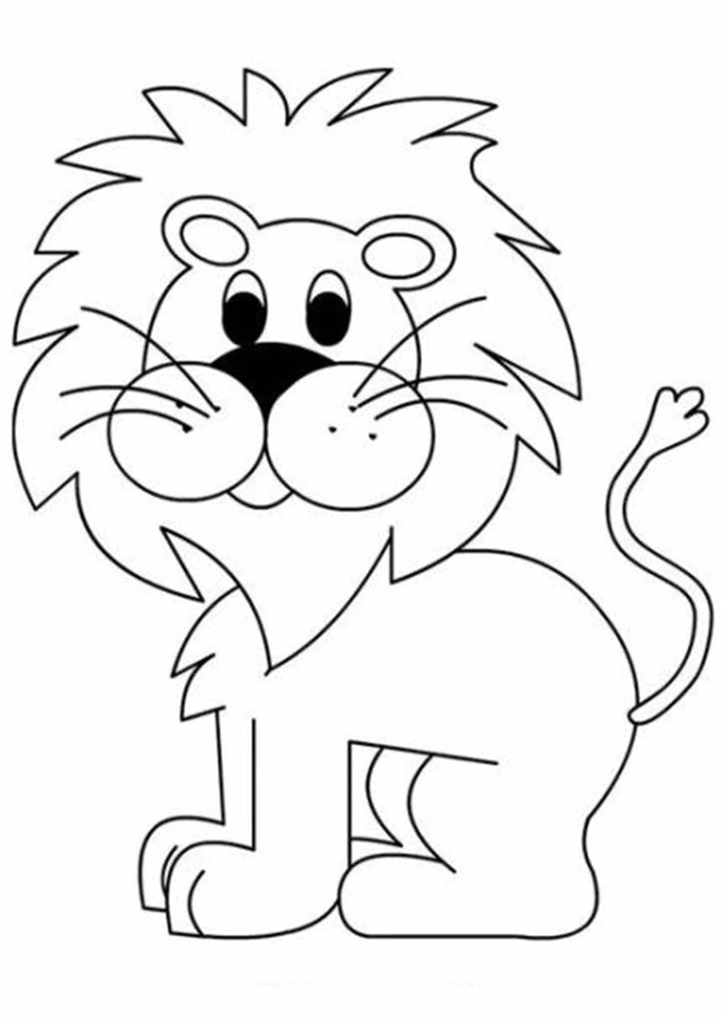 Desenhos de Leão Perfeito para colorir
