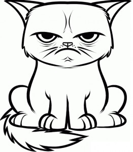 Desenhos de Gato Bravo para colorir