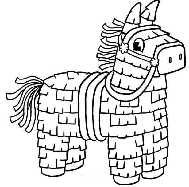 Cavalo Pinata para colorir