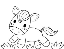 Desenhos de Cavalo de Desenho Animado de Bebê para colorir