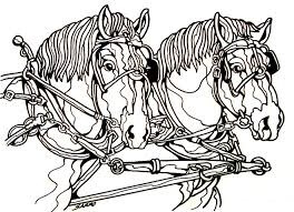 Desenhos de Cavalo de Tração para colorir