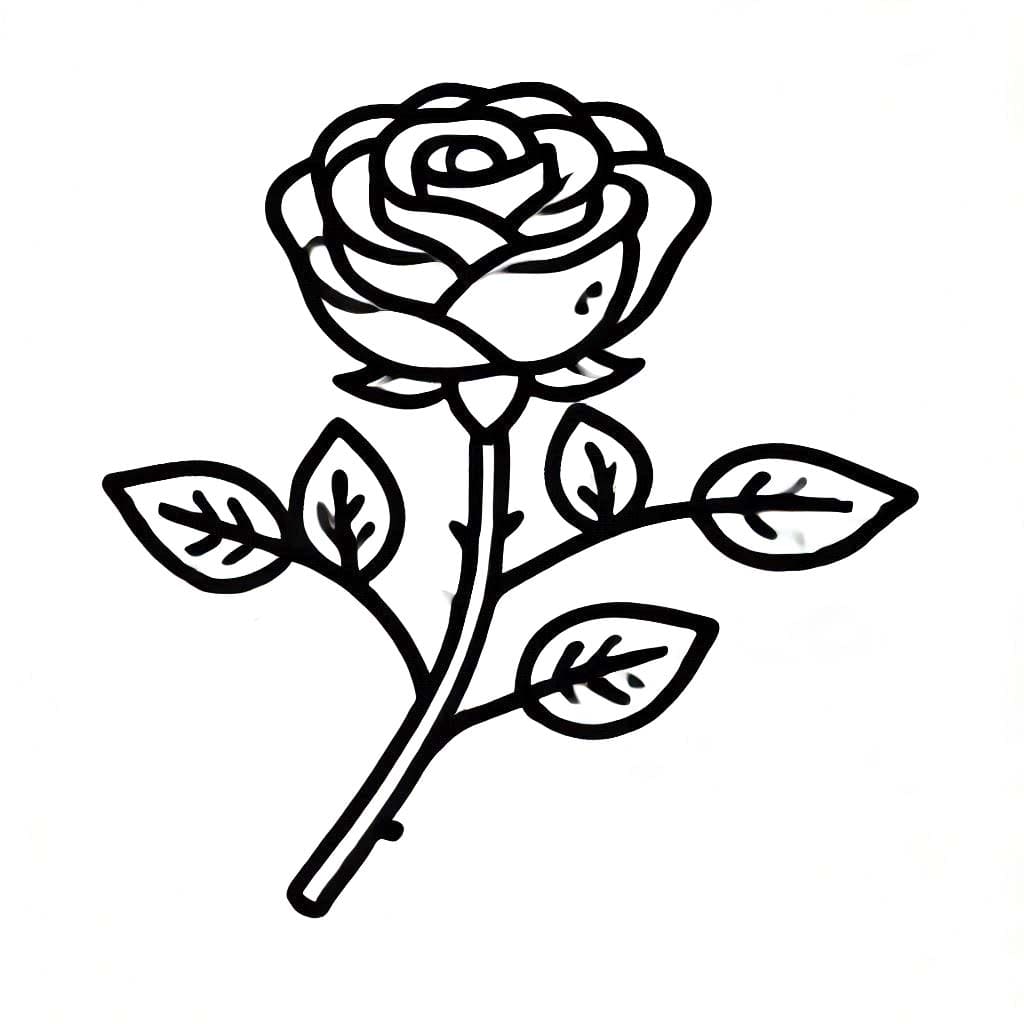 Desenhos de Desenhar grátis rosas para colorir