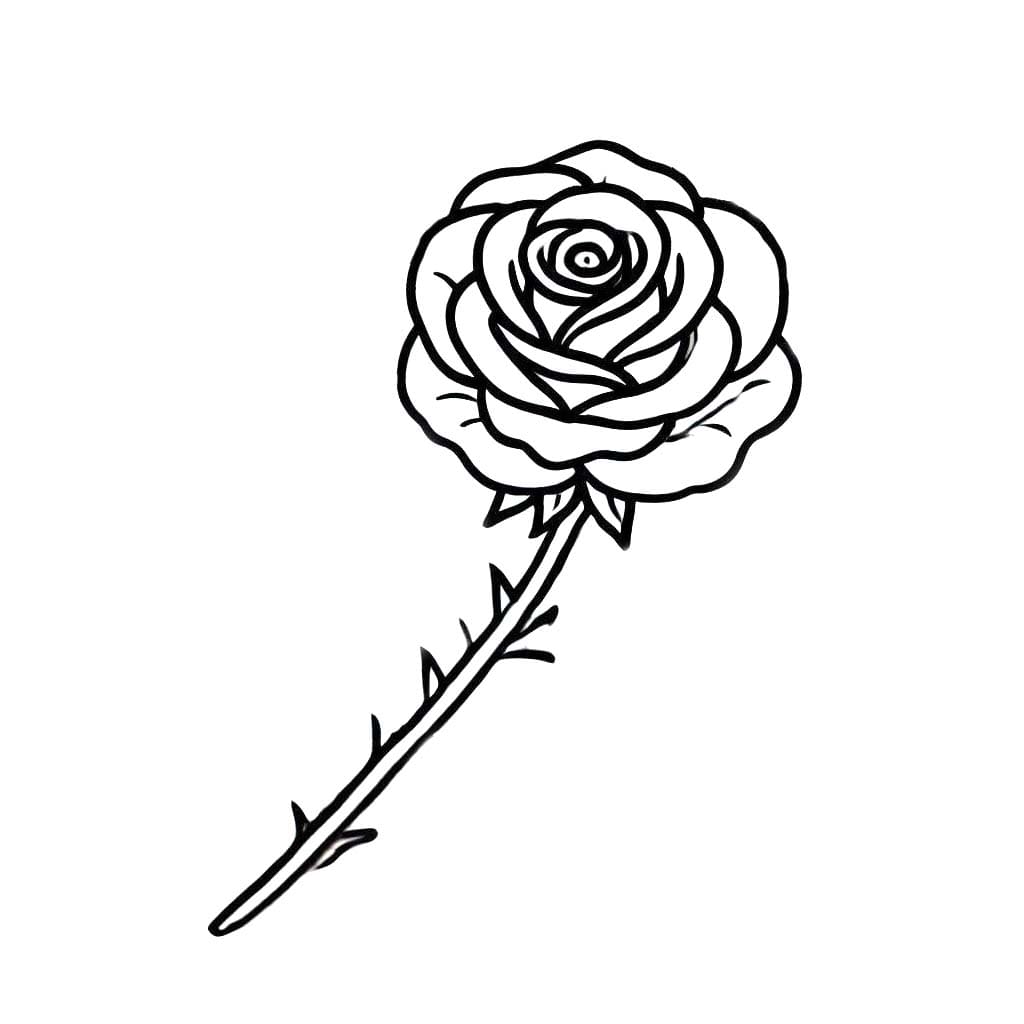 Desenhos de Desenhe Rosas 1 para colorir