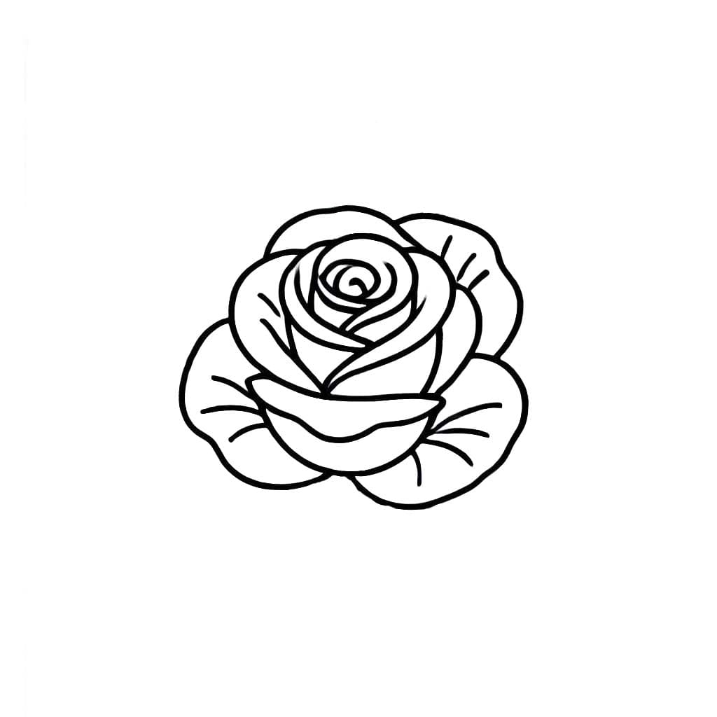 Desenhos de Desenhe Rosas 4 para colorir